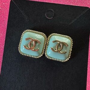 CC gold plated earrings
